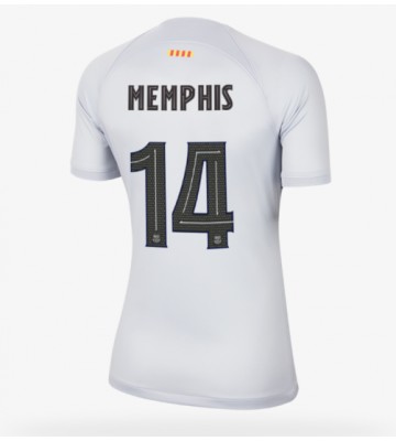 Barcelona Memphis Depay #14 Tredjedrakt Kvinner 2022-23 Kortermet